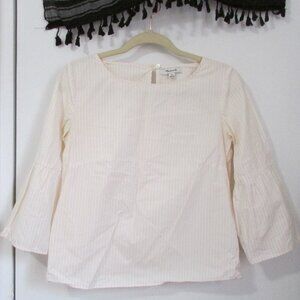 Madewell Top || Striped Bell-sleeve Top